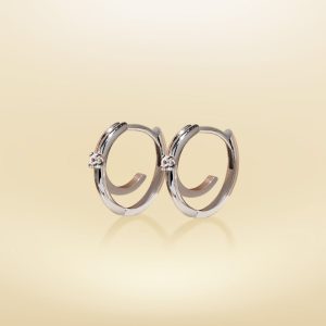ต่างหู Double Hoop