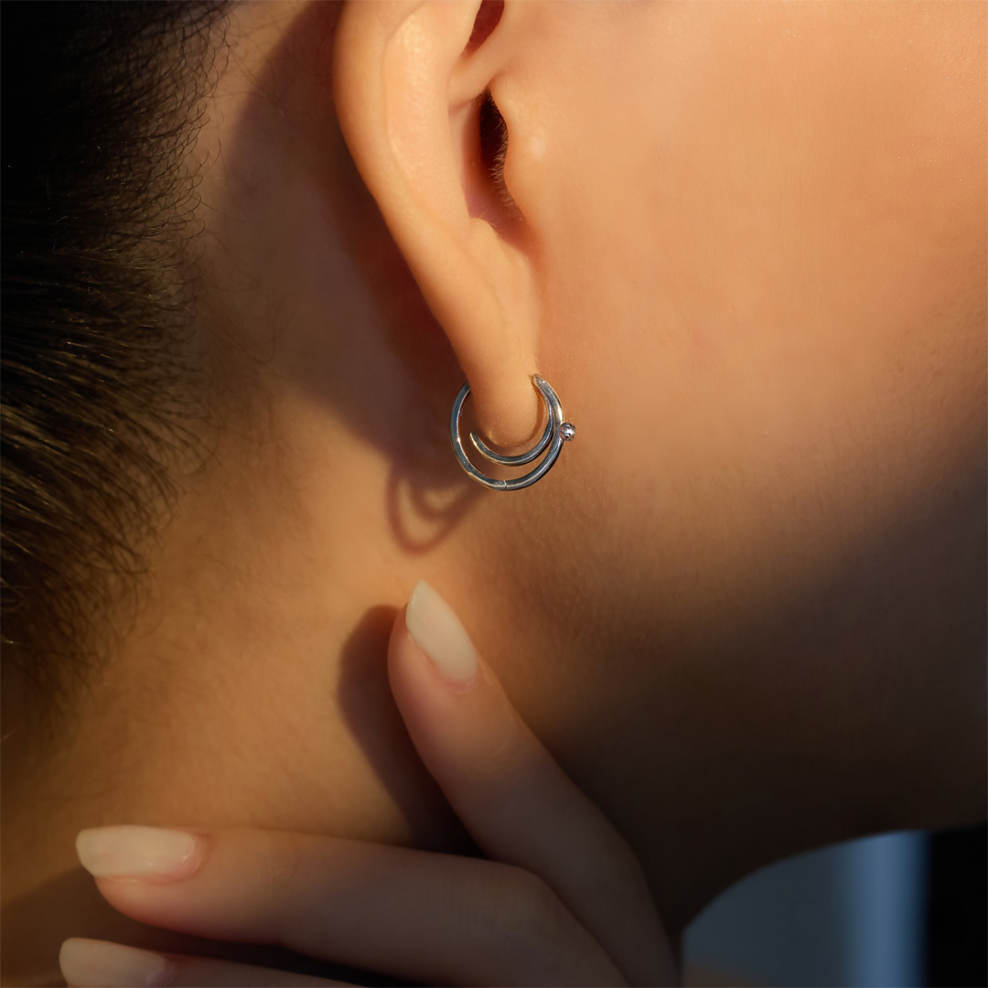 ต่างหู Double Hoop - Image 2